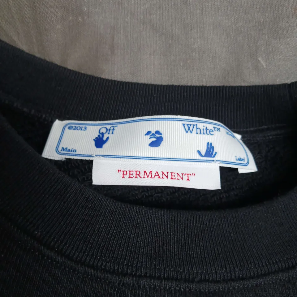 OFF-WHITE BLACK SWEATER SIZE M 