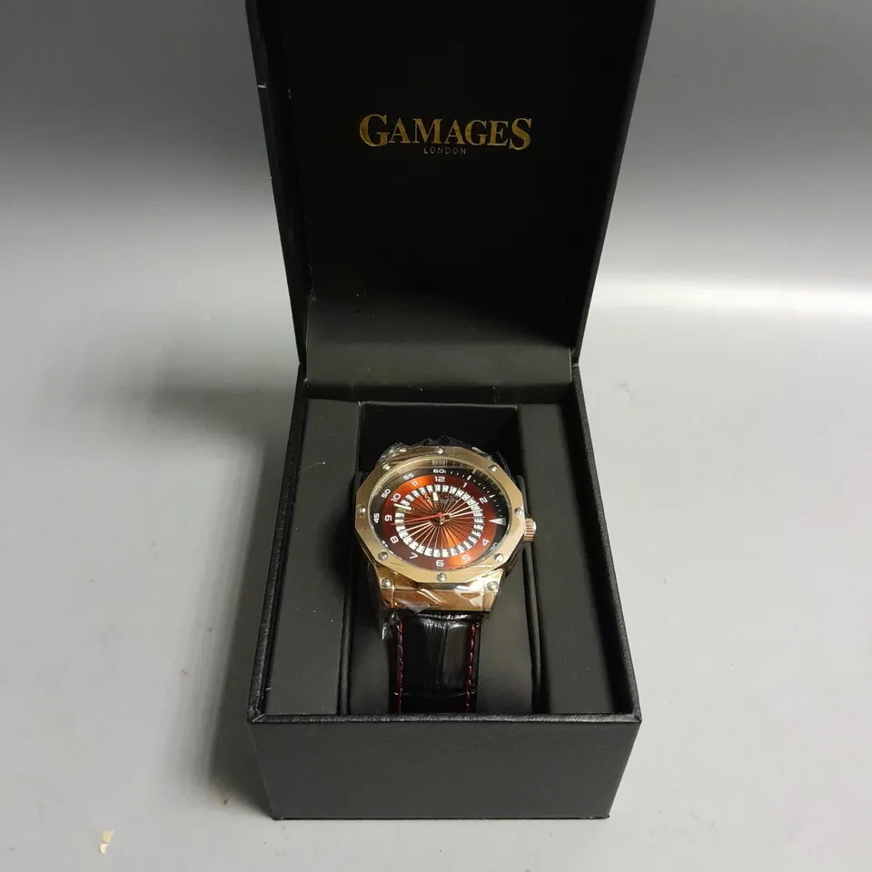 GAMAGES COMPASS ROSE MENS WRISTWATCH