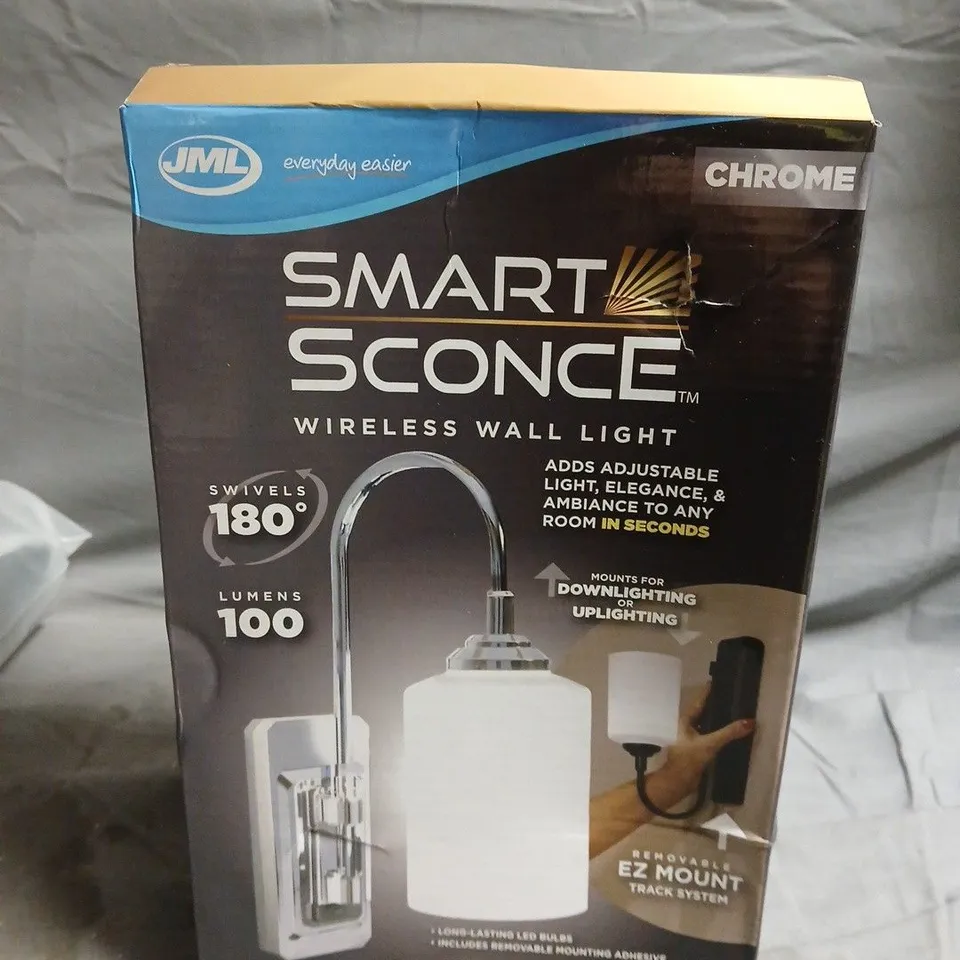 JML CHROME SMART SCONCE WIRELESS WALL LIGHT