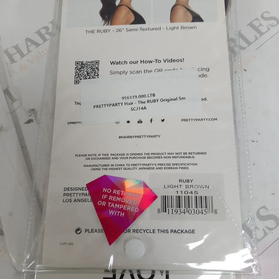 LOVE LAURA BY PRETTY PARTY THE RUBY LIGHT BROWN HAIR EXTENSION