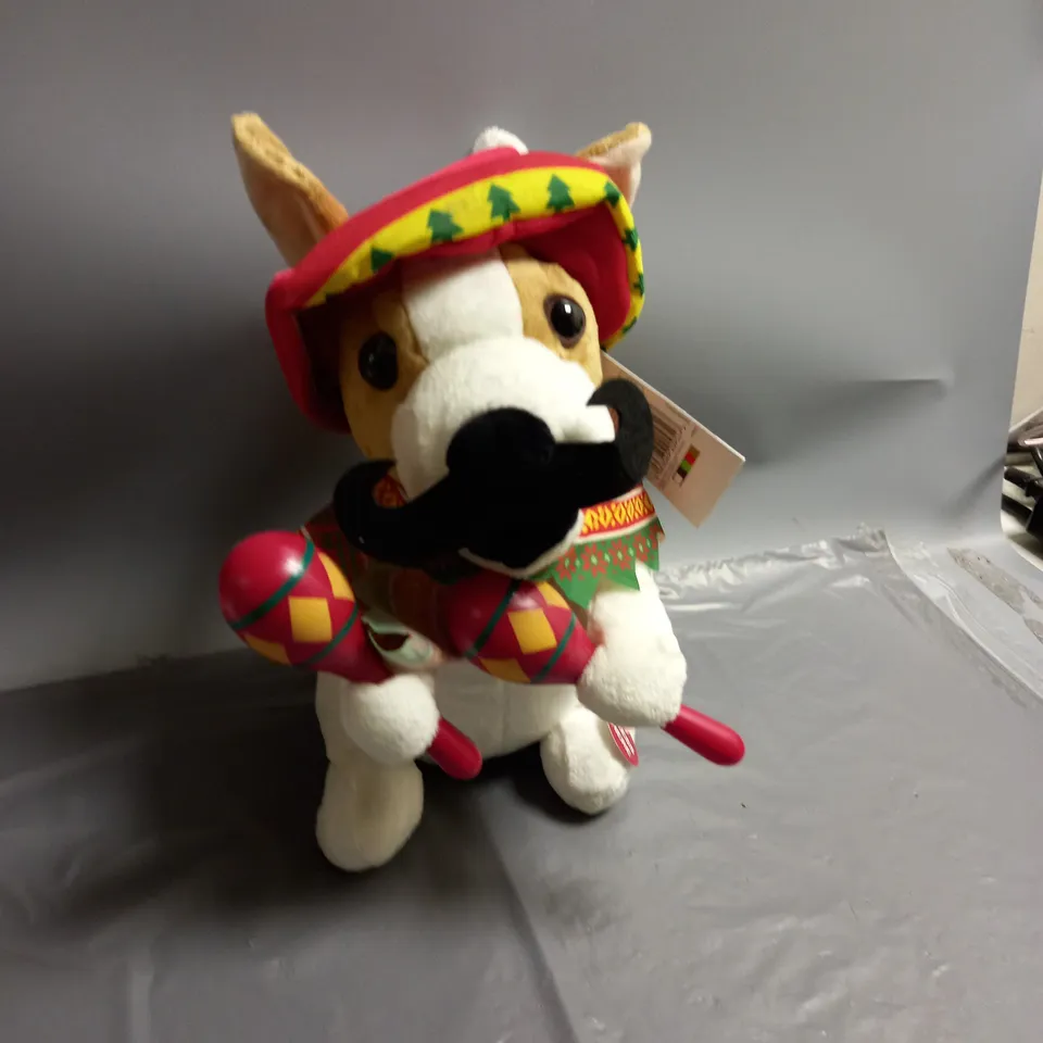 BOXED LOT OF 6 GEORGE ANIMATED DOG CHRISTMAS TOY