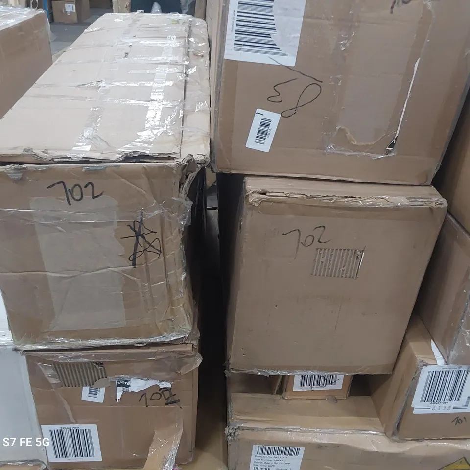 FIVE ASSORTED BOXED CHRISTMAS TREES