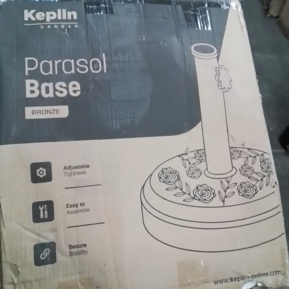 BOXED KEPLIN GARDEN PARASOL BASE -BRONZE-
