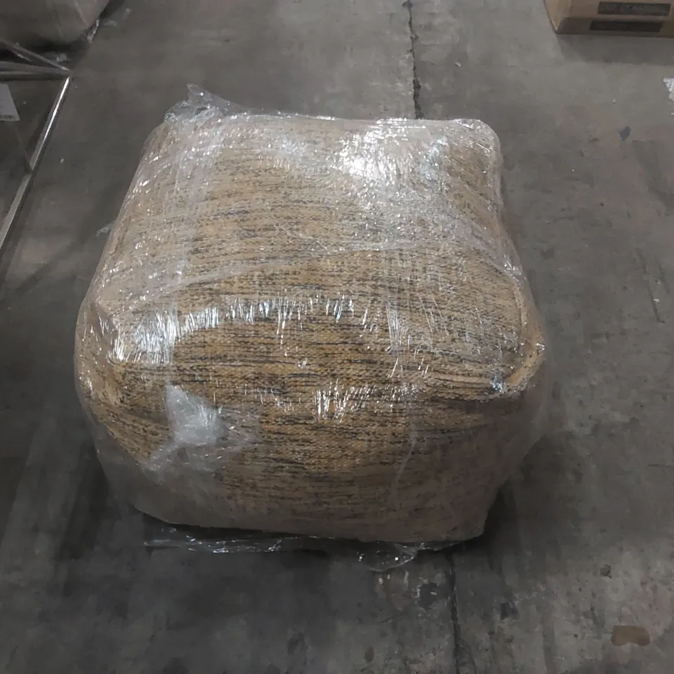 GALLERY DIRECT MIRANDA POUFFE IN OCHRE