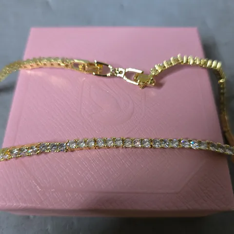 BOXED SWAROVSKI GOLDEN CLIP CHOKER 