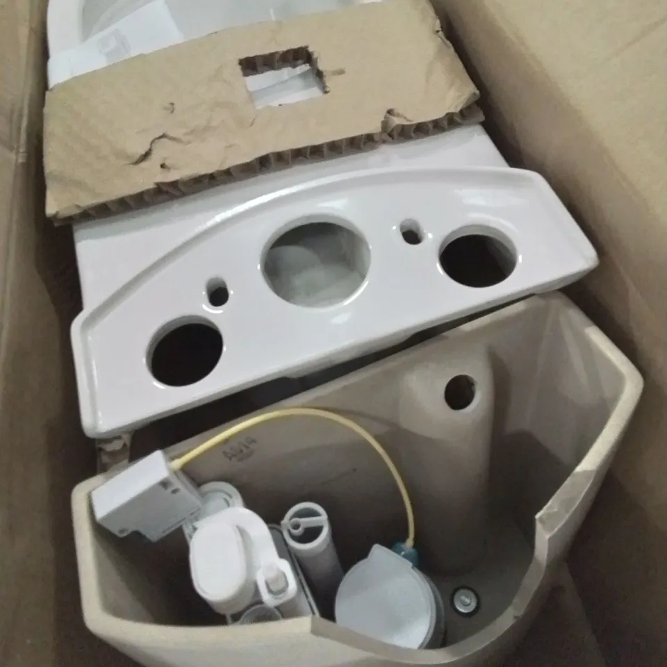 BOXED CAVALLY 2 IN 1 RIMLESS CLOSE COUPLED TOILET