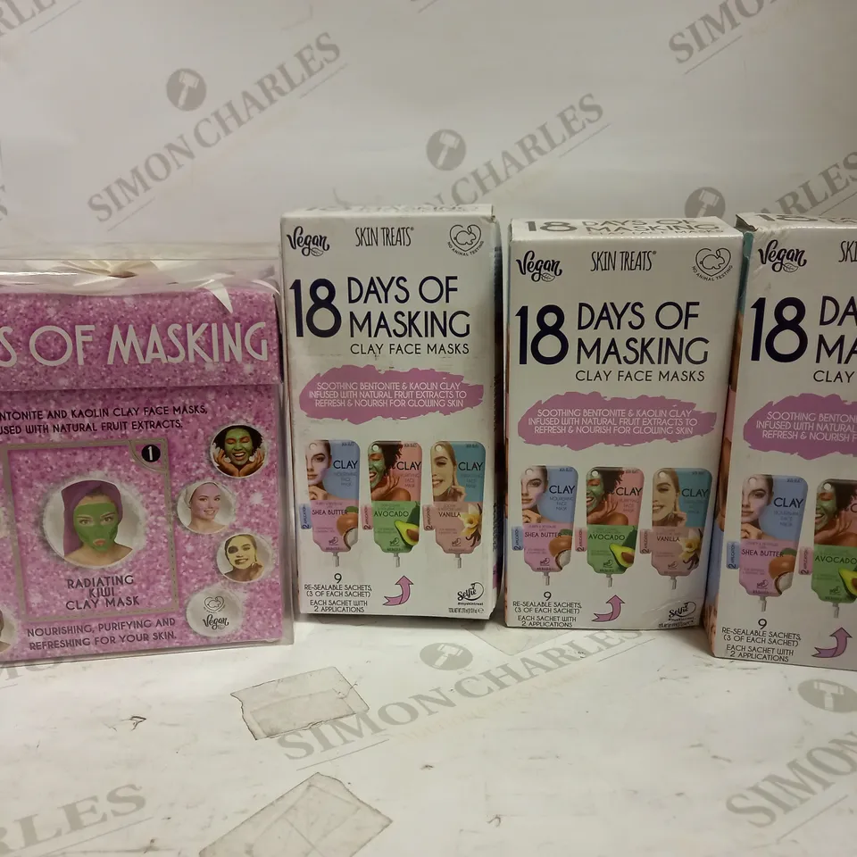 LOT OF APPROXIMATELY 61 ASSORTED SKIN TREATS CLAY FACE MASKS