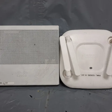 APPROXIMATELY 10 ASSORTED HOUSEHOLD ITEMS TO INCLUDE CISCO ROUTER, ETC