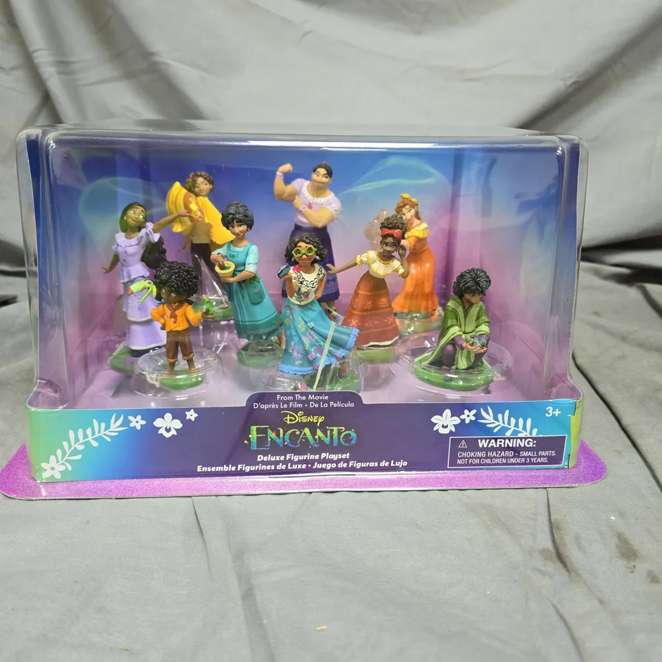 LOT OF 4 DISNEY ENCANTO DELUXE FIGURINE PLAYSETS – BOXED MULTI-FIGURE SET