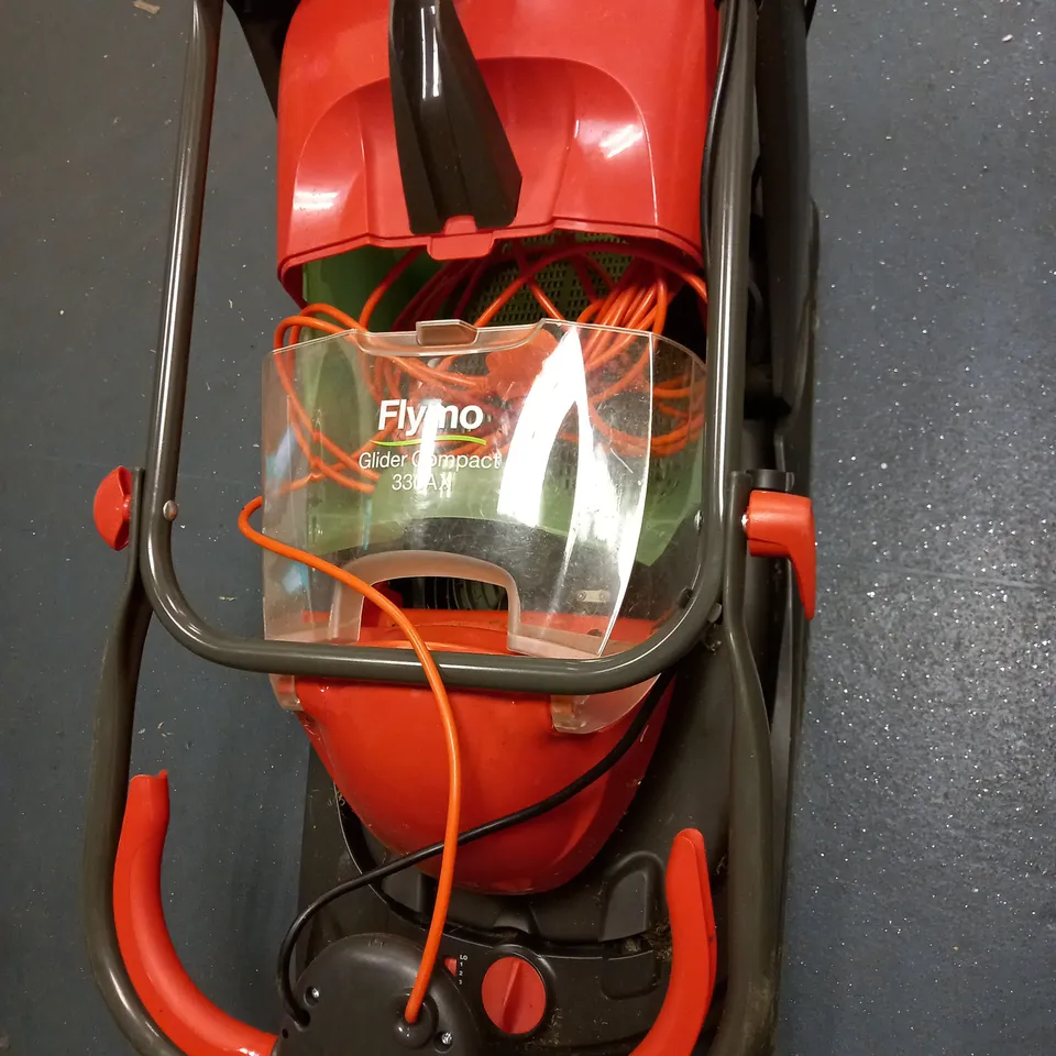 FLYMO GLIDER COMPACT 330AX ELECTRIC HOVER COLLECT LAWNMOWER