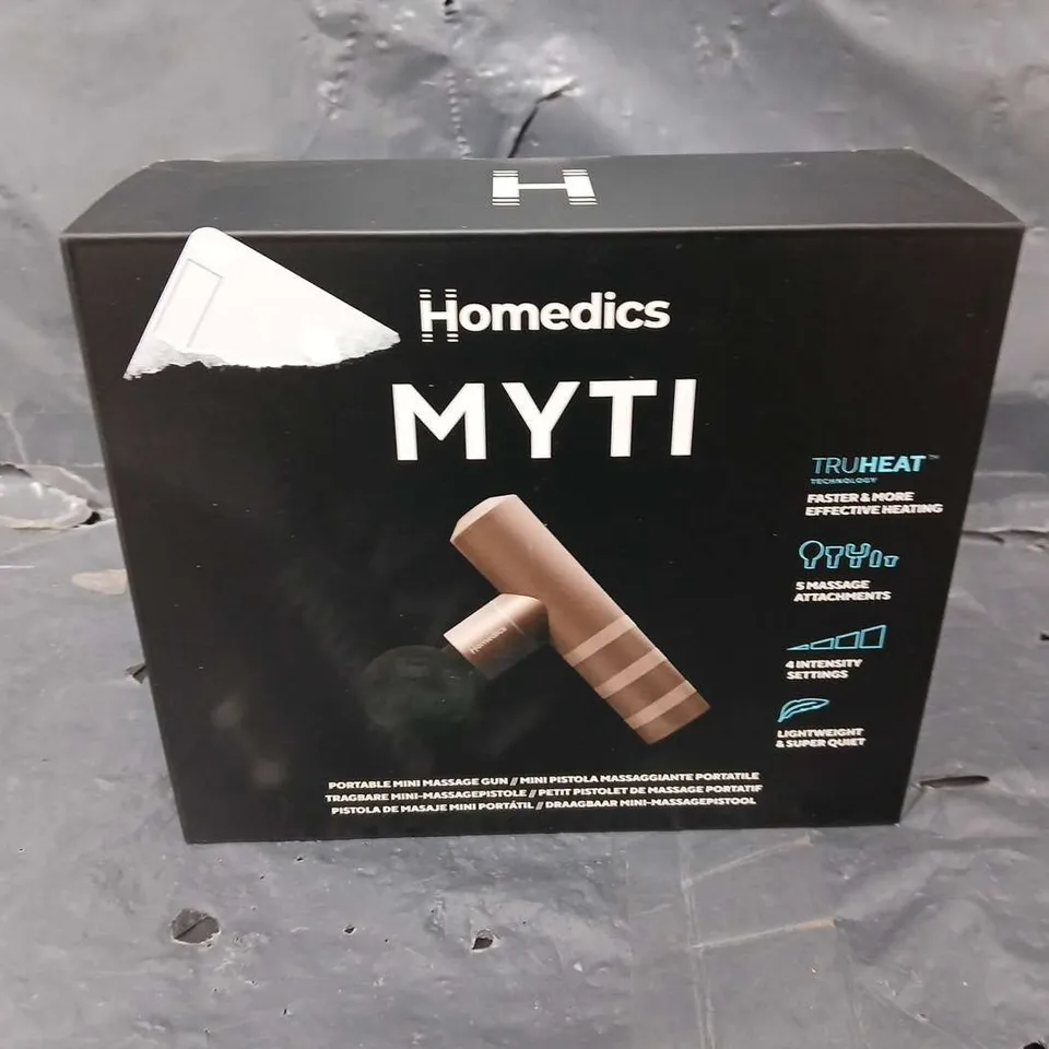 BOXED HOMEDICS MYTI PORTABLE MINI MASSAGER