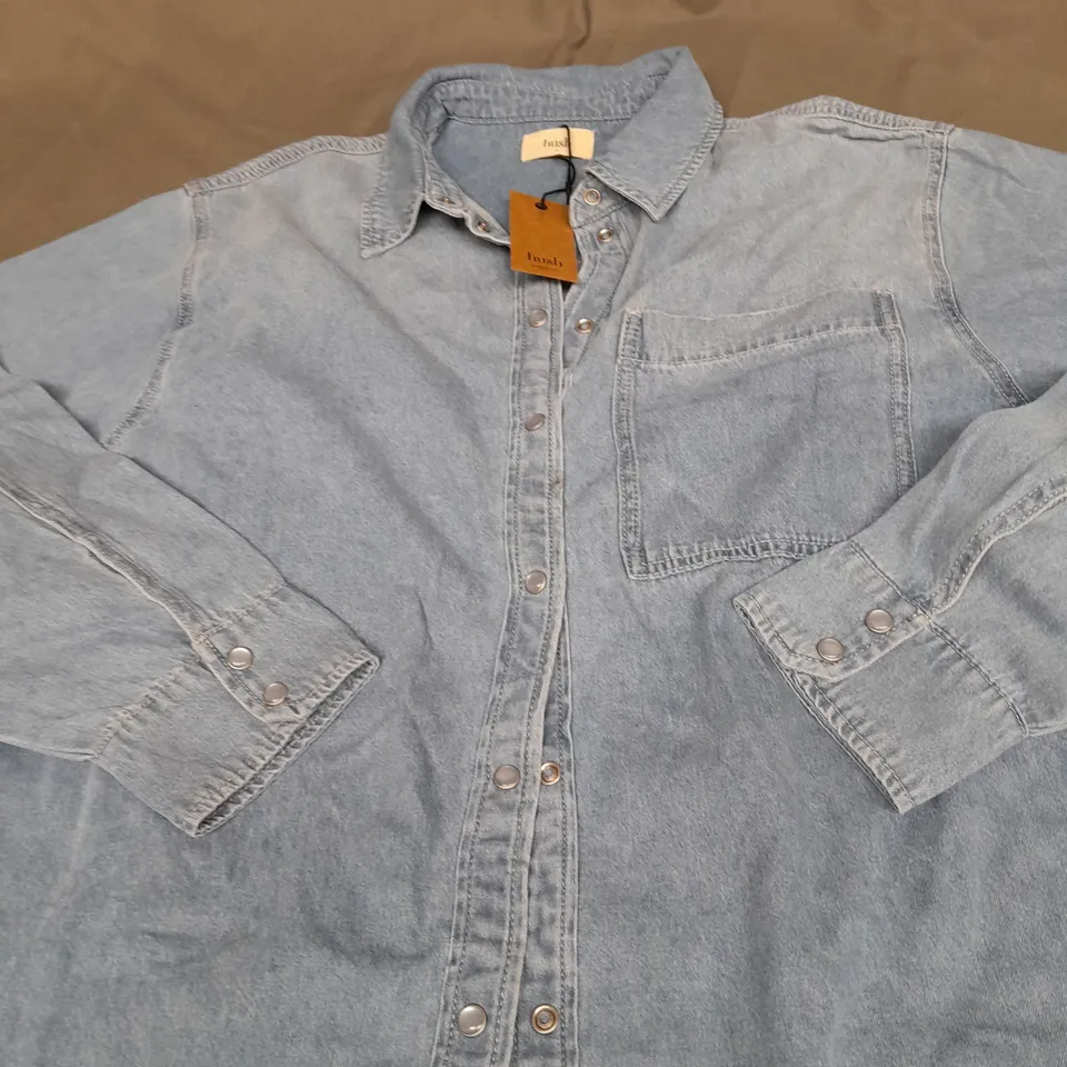 HUSH DAINA DENIM SHIRT SIZE 16