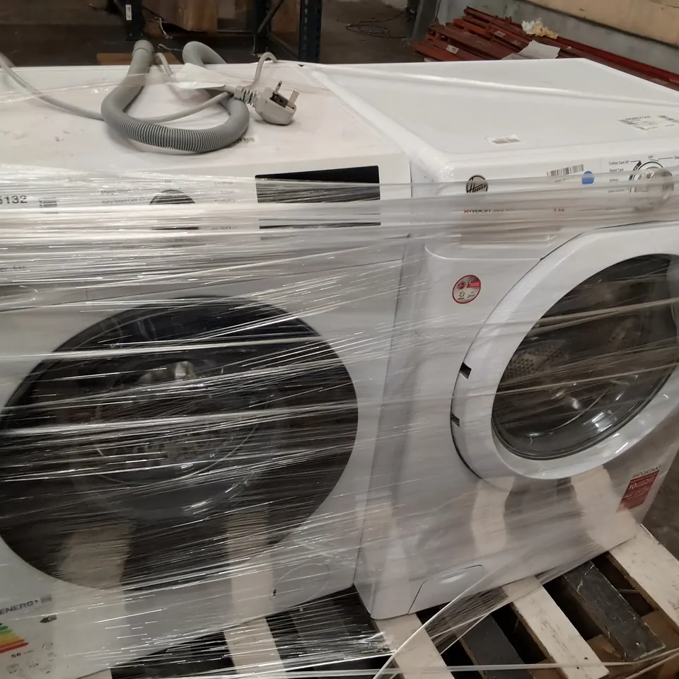 HOOVER H WASH 300 9KG WASHING MACHINE WHITE AND HISENSE FREESTANDING 6KG WASHING MACHINE WHITE - UNPROCESSED RAW RETURNS