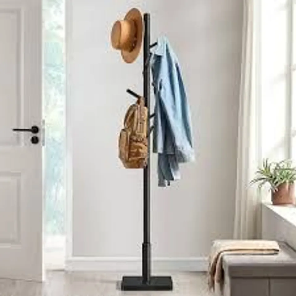 BOXED SONGMICS ROLLING CART KITCHEN TROLLEY WITH 4 TIERS - BLACK 