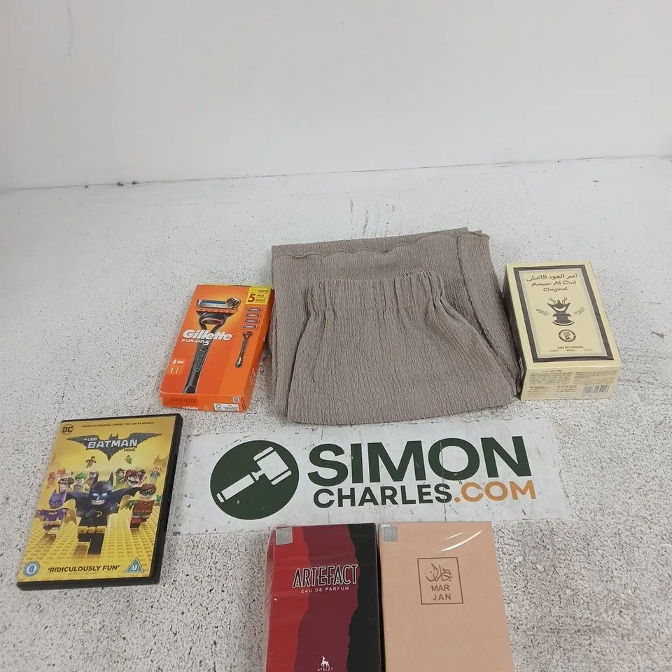 BOX OF APPROXIMATELY 10 ASSORTED ITEMS INCLUDING AMEER AL OUD ORIGINAL, MAR JAN EAU DE PARFUM AND ARTEFACT EAU DE PARFUM