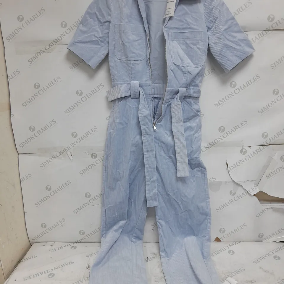 LOS ANGELES ATELIER CORDUROY SKY BLUE JUMPSUIT UK 6