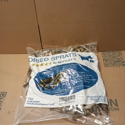 BENTLEYS DRIED SPRATS FOR DOGS 1KG