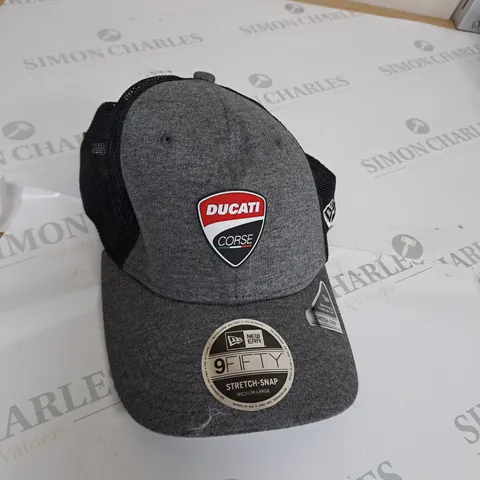 LIGHT GREY DUCATI CAP 