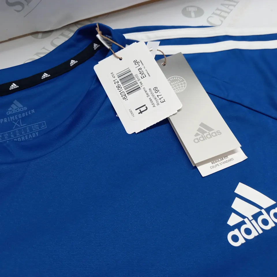 ADIDAS SERENO T-SHIRT IN BLUE - XL