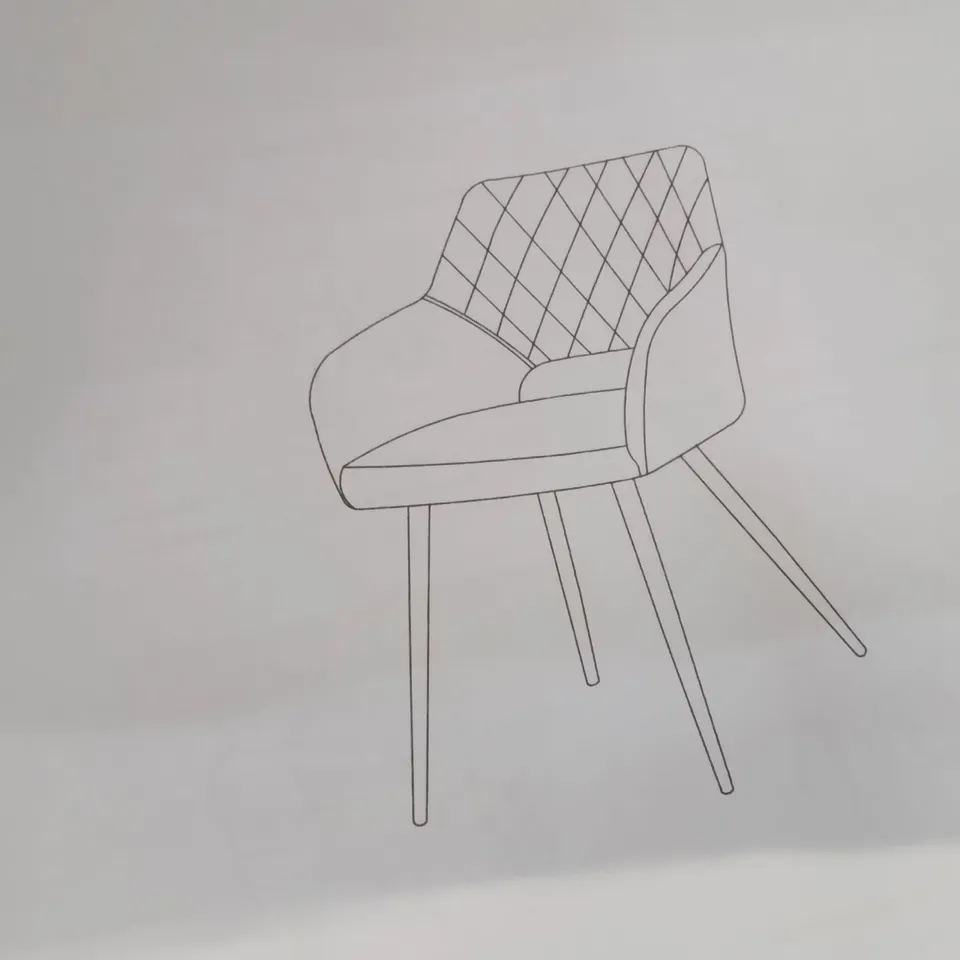 BOXED SET OF 2 STYLISH KIERAN DINING CHAIRS [GREEN VELVET]