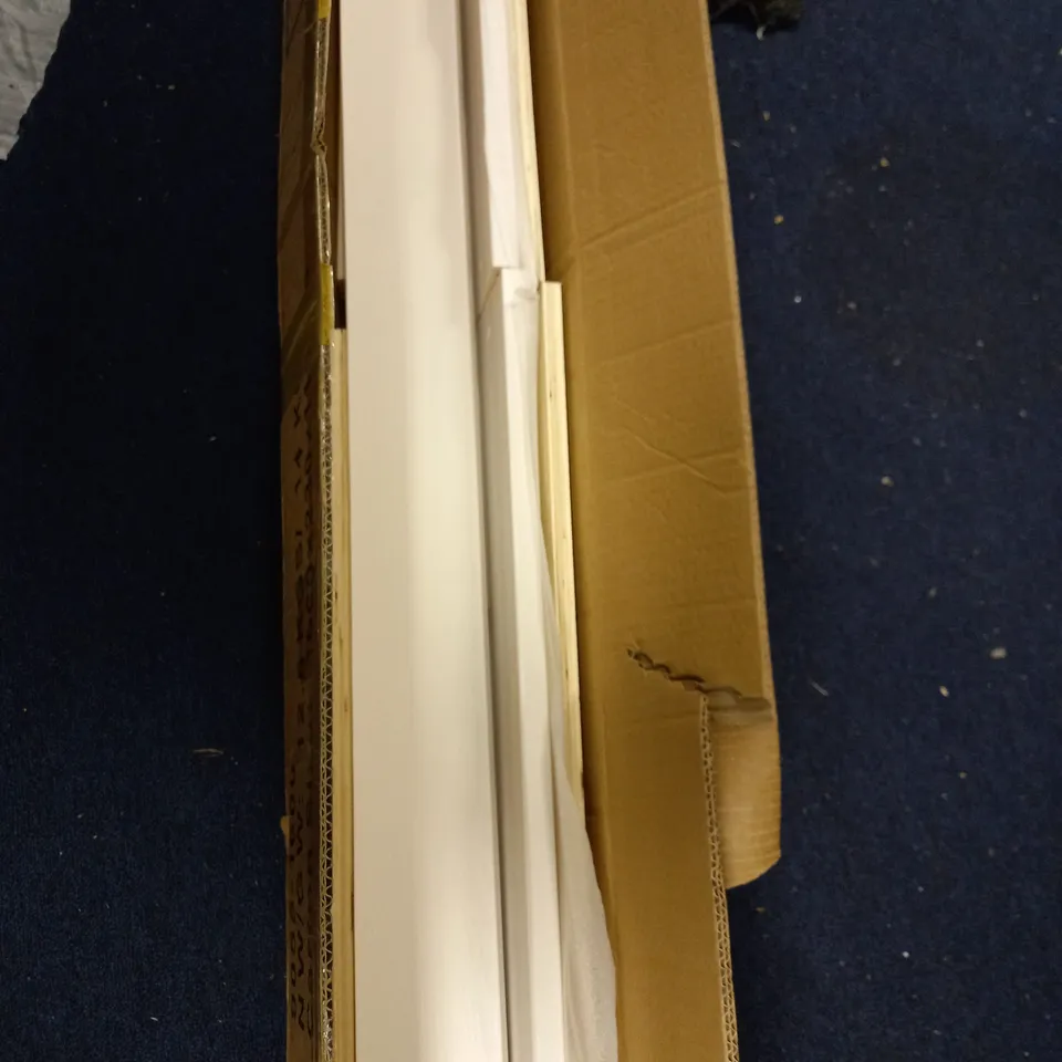 WHITE WOODEN EFFECT SHELVING - COLLECTION ONLY 