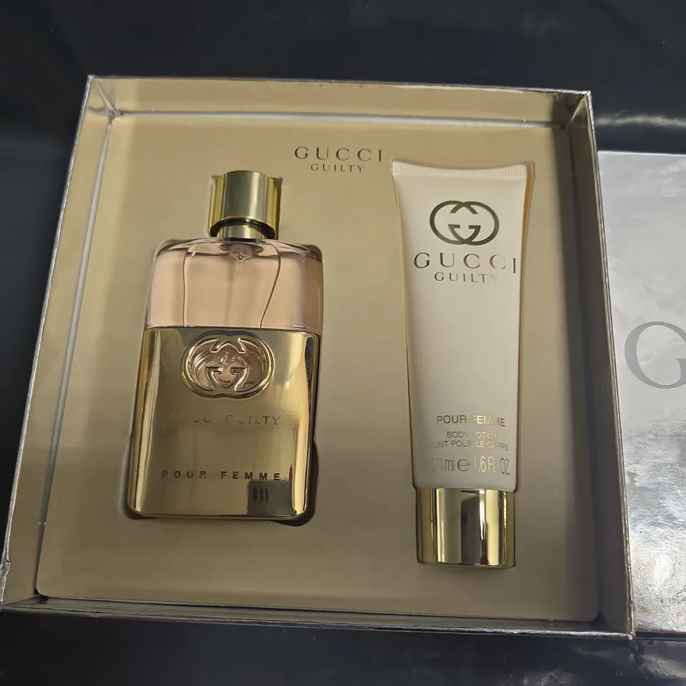 BOXED GUCCI GUILTY 50ML EAU DE PARFUM SET