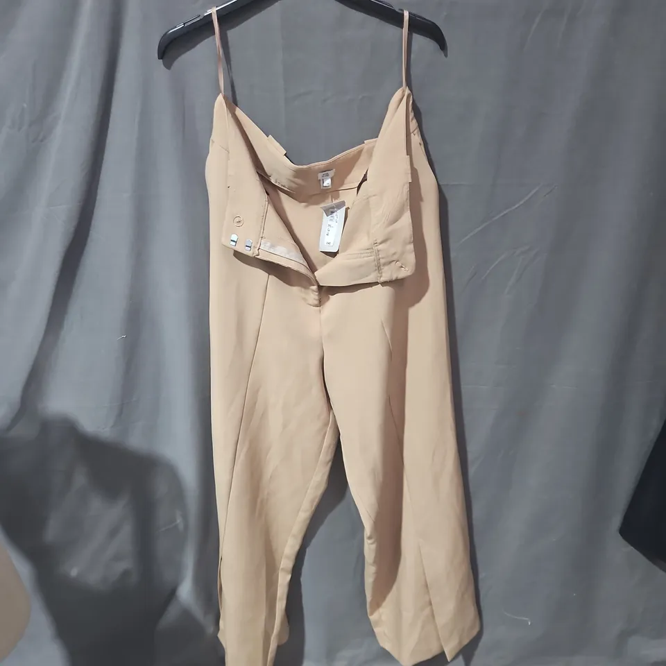 RIVER ISLAND BEIGE TROUSERS , UK 14