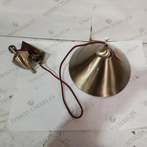 DESIGNER BRASS EFFECT CEILING PENDANT