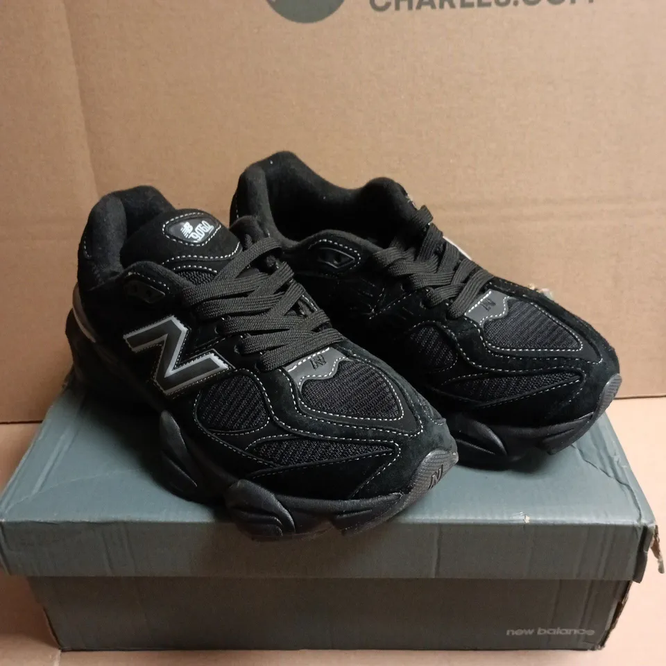 BOXED PAIR OF NEW BALANCE 9060 TRAINERS – UK 5.5 - BLACK
