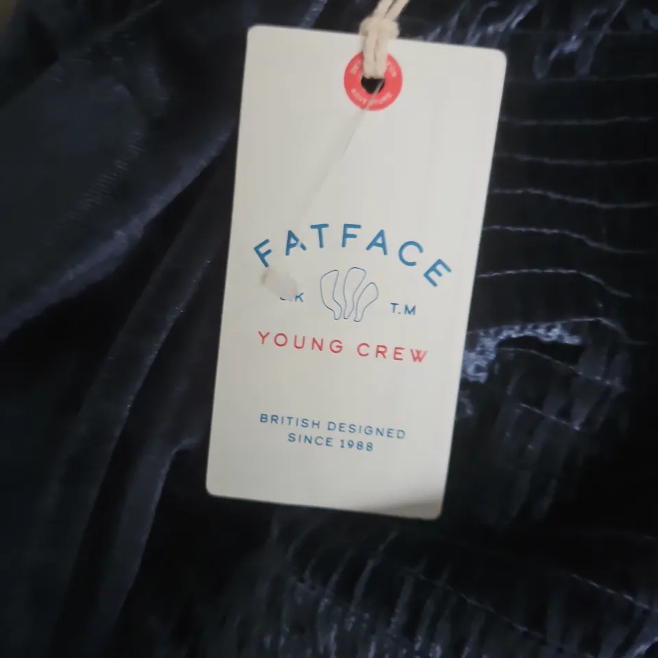 UK 7-8 FATFACE EMILY VELVET JUMPSUIT – NAVY (KIDS)