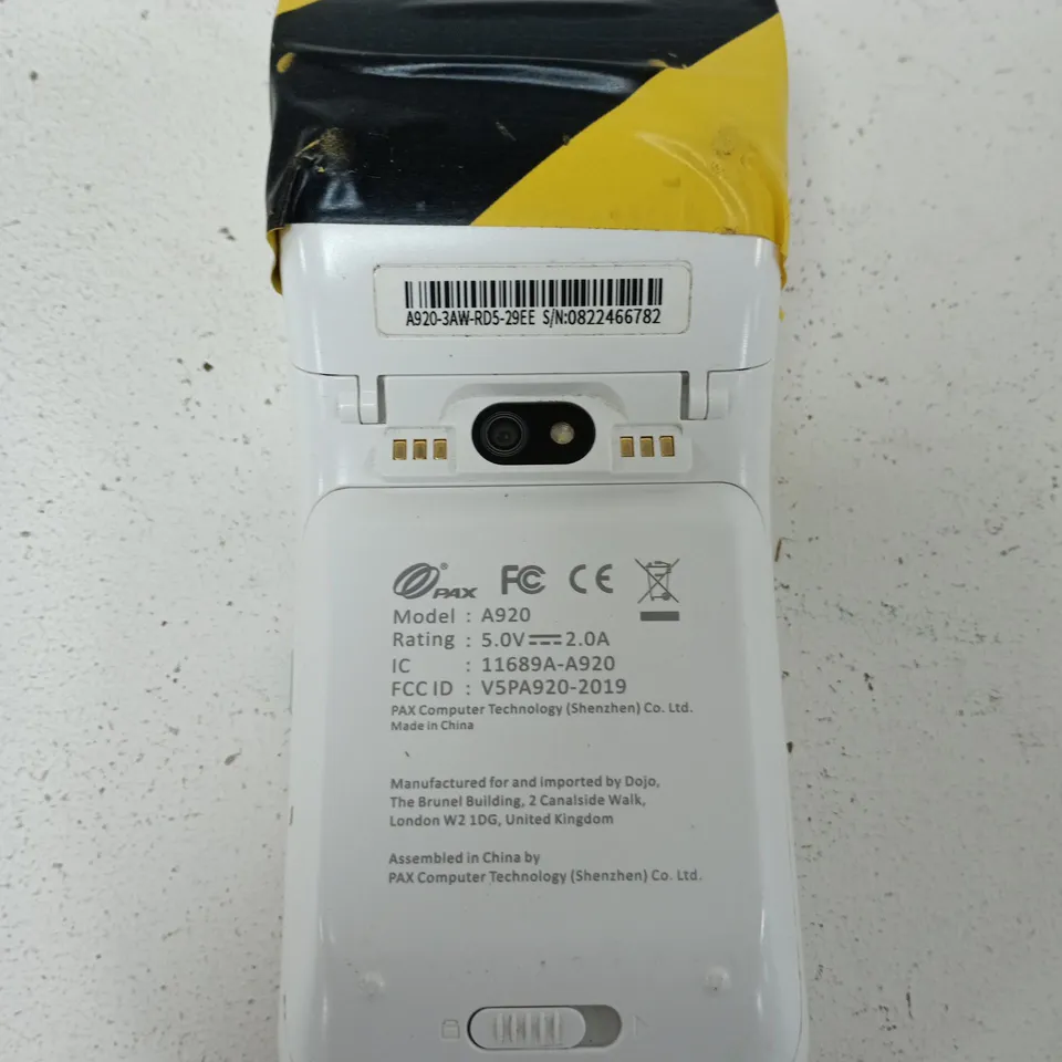 PAX A920 ANDROID MOBILE PAYMENT TERMINAL – WHITE (MODEL A920)