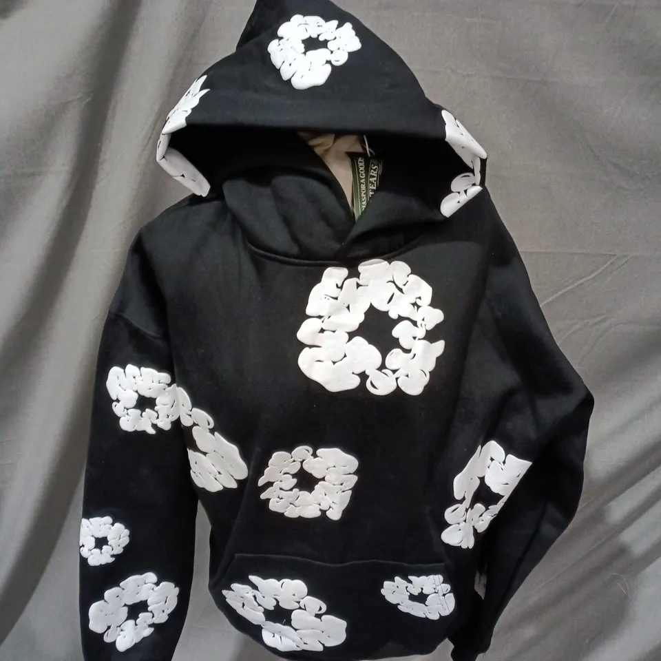 DENIM TEARS AFRICAN DIASPORA GOODS HOODIE – BLACK, UK SIZE S