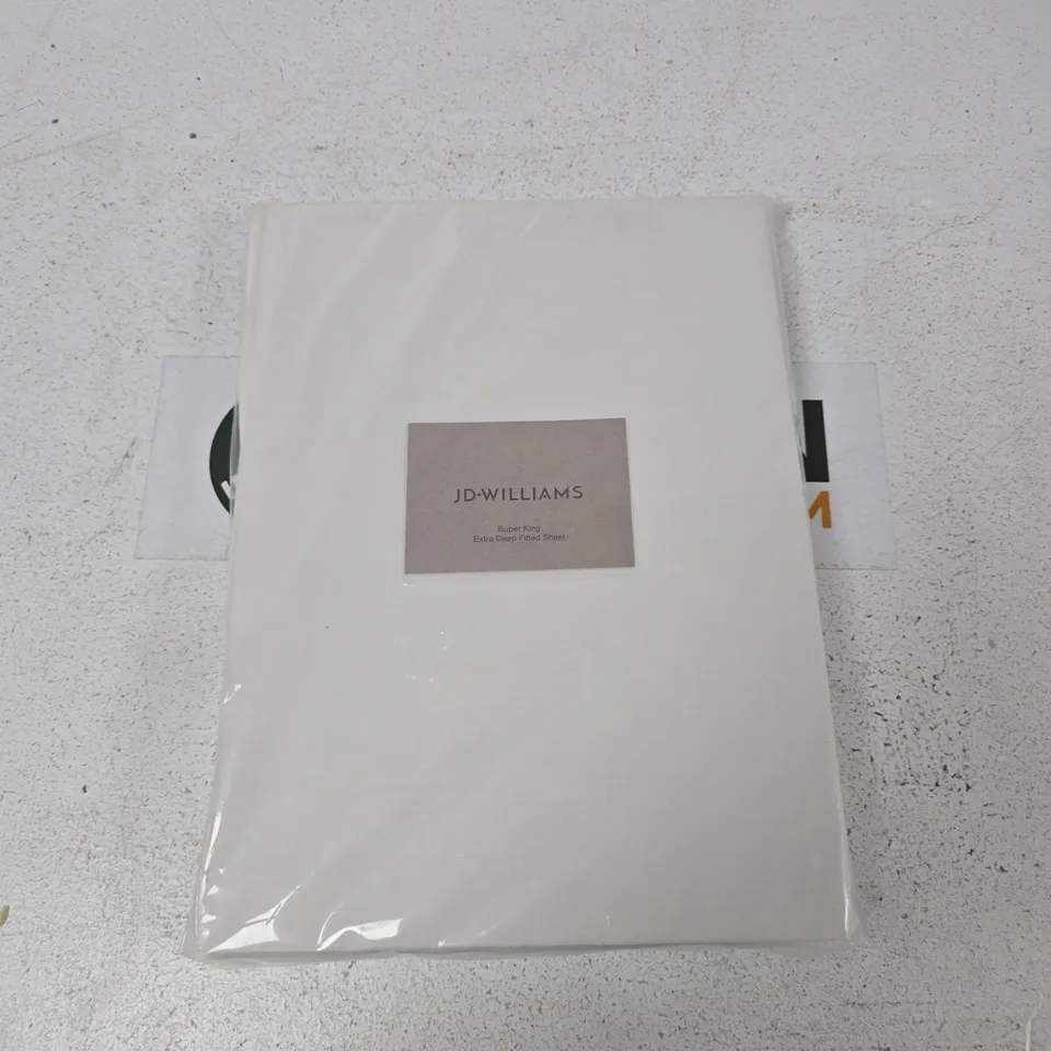 JD WILLIAMS SUPER KING EXTRA DEEP FITTED SHEET