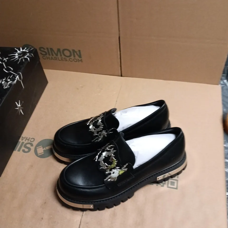 KOI METAL MEN'S LOAFERS - BLACK, UK 10