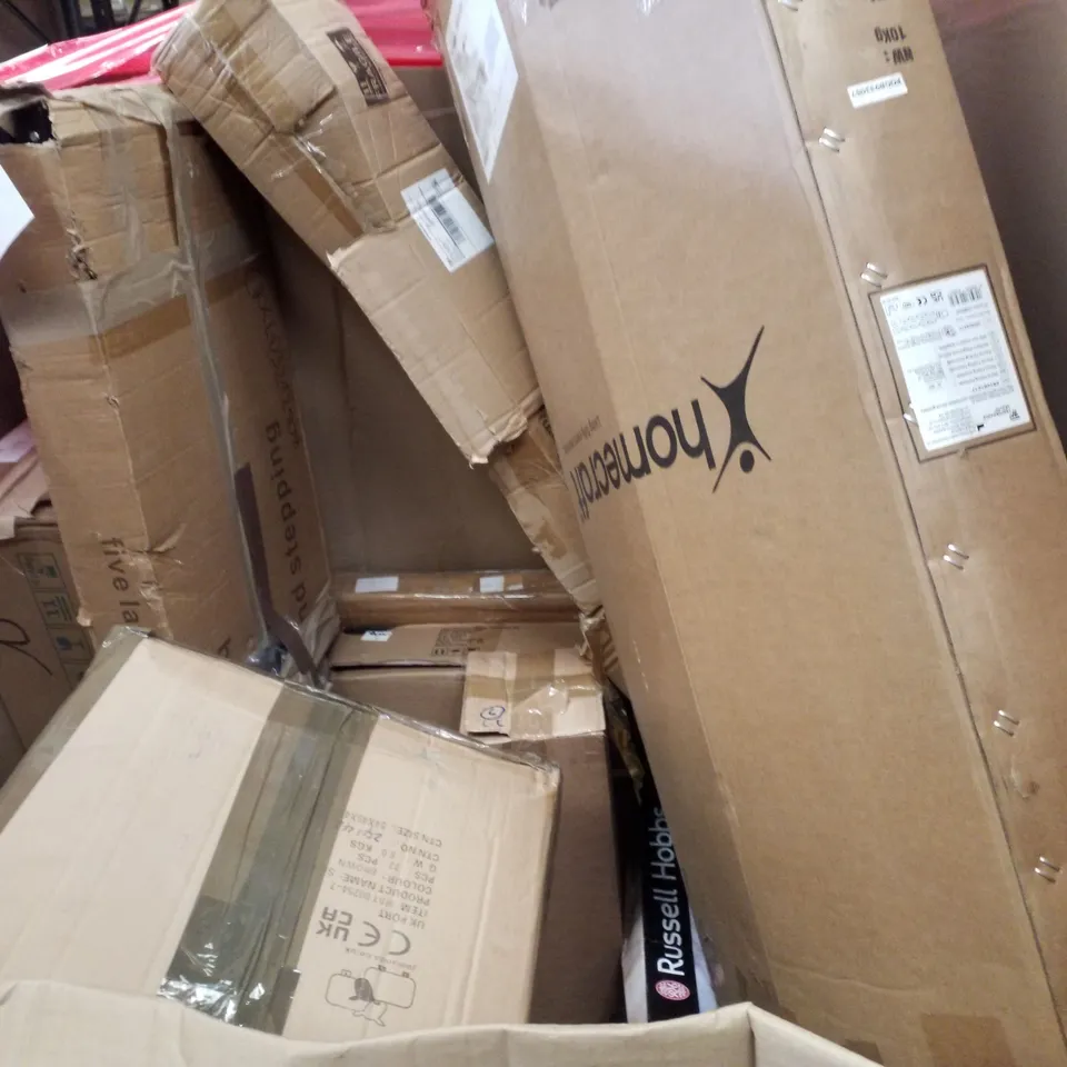 PALLET CONTAINING ASSORTED PRODUCTS INCLUDING ARTIFICIAL PLANTS, 2500W OIL HEATER, DOUBLE HAMMOCK STAND & COLLAPSIBLE SCREEN