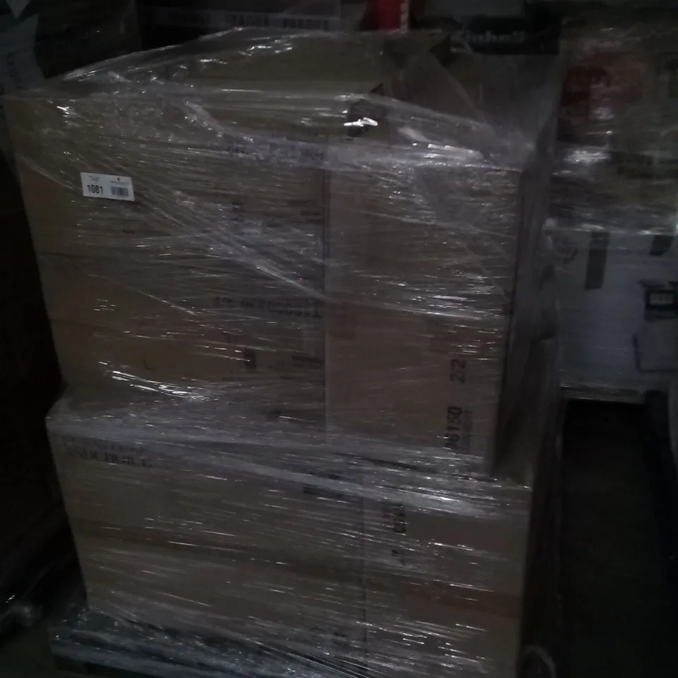 PALLET OF ASSORTED BOXED DINING TABLE PARTS