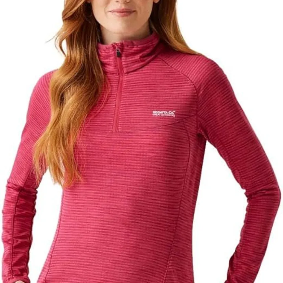 REGATTA WOMENS YONDER II OUTDOOR ACTIVE FLEECE DEEP PINK UK SIZE 16
