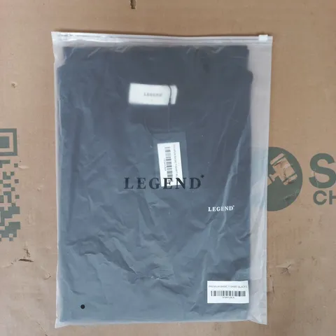BAGGED LEGEND PREMIUM BASIC T-SHIRT IN BLACK SIZE LARGE