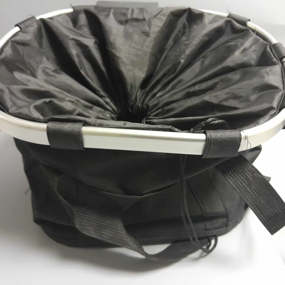SOLID RIMMED BLACK BAG