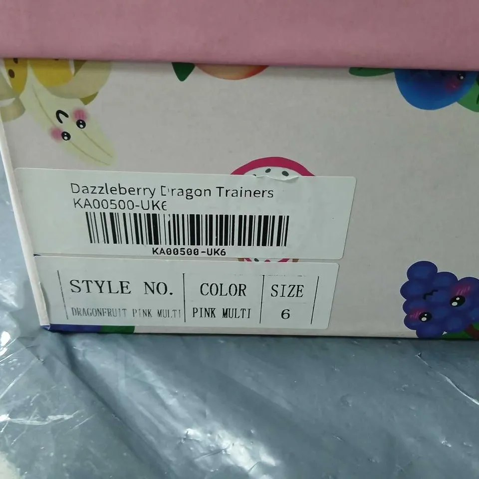 KOI DAZZLEBERRY DRAGON TRAINERS – DRAGONFRUIT PINK MULTI, UK 6