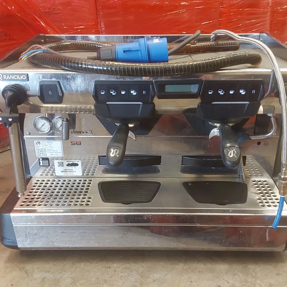 RANCILIO CLASSE 7 2 GROUP COMMERCIAL COFFEE MACHINE WITH ISTEAM