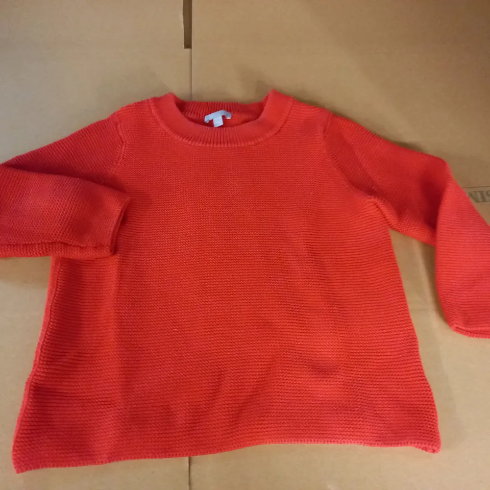COS ORANGE KNIT JUMPER - EUR S