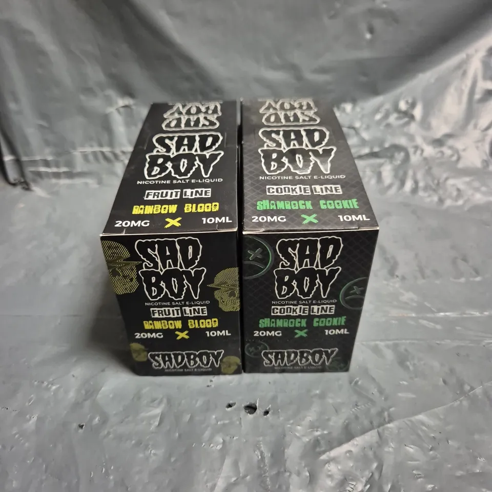 APPROXIMATELY 12 SAD BOY E-LIQUID MULTIPACKS