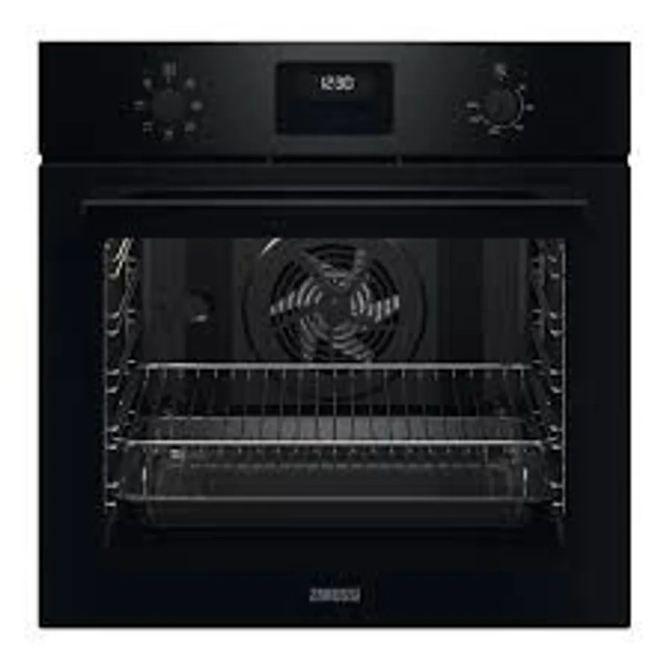 ZANUSSI SERIES 20 INTEGRATED SINGLE FAN OVEN BLACK Model ZOHNX3K1 RRP £325