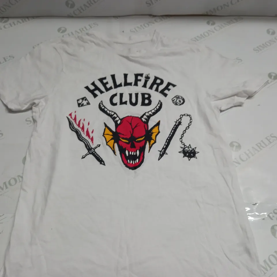STRANGER THINGS WHITE T-SHIRT - XS
