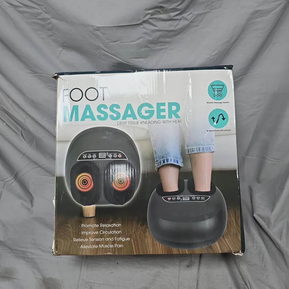 FOOT MASSAGER – DEEP TISSUE KNEADING WITH HEAT (BOXED)
