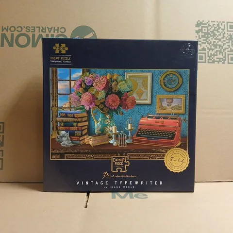 CORNER PIECE PREMIUM JIGSAW PUZZLE – VINTAGE TYPEWRITER, 1000 PIECES