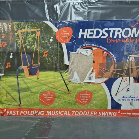 BOXED HEDSTROM FAST FOLDING MUSICAL TODDLER SWING