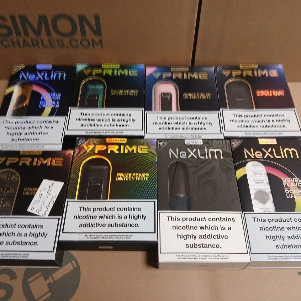 APPROXIMATELY 15 ASSORTED E-CIGARETTE PRODUCTS TO INCLUDE - OXVA 