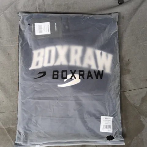 BAGGED BOXRAW EAST STREET HOODIE IN MIDNIGHT BLUE SIZE XS